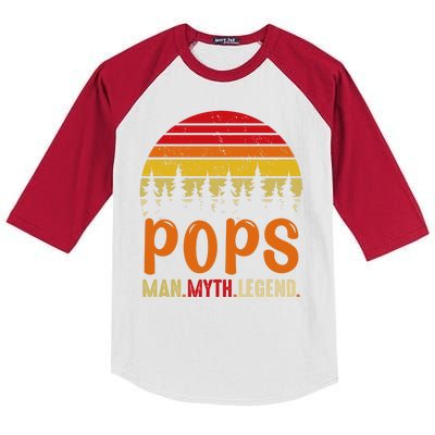 Pops Man Myth Legend Kids Colorblock Raglan Jersey