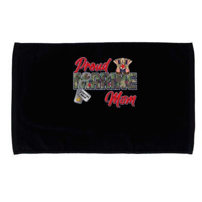 Proud Marine Mom Personalize Dog Tags Microfiber Hand Towel
