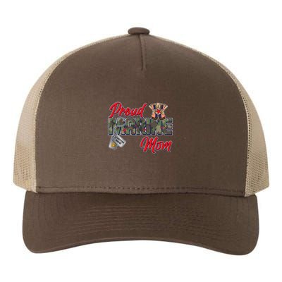 Proud Marine Mom Personalize Dog Tags Yupoong Adult 5-Panel Trucker Hat