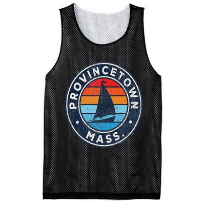 Provincetown Massachusetts Ma Vintage Sailboat Retro 70s Mesh Reversible Basketball Jersey Tank