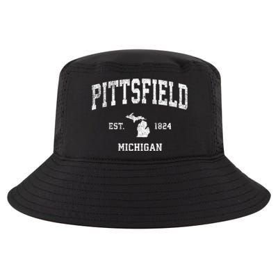 Pittsfield Michigan Mi Vintage Athletic Sports Cool Comfort Performance Bucket Hat