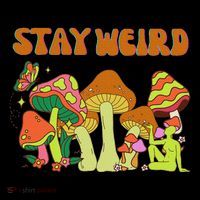 Psychedelic Magic Mushrooms Retro Vintage Stay Weird Tank Top