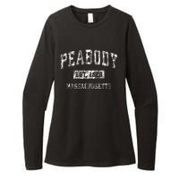 Peabody Massachusetts Ma Vintage Established Sports Womens CVC Long Sleeve Shirt