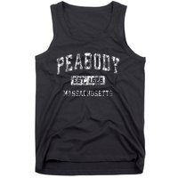 Peabody Massachusetts Ma Vintage Established Sports Tank Top