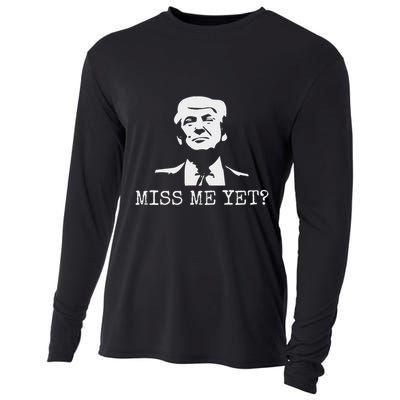 Political Miss Me Yet Donald Trump 45th President Trump Cooling Performance Long Sleeve Crew