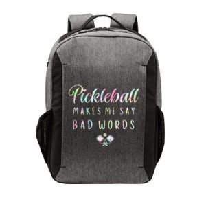 Pickleball Makes Me Say Bad Words Tie Dye Pickleball Players Vector Backpack