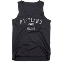 Portland Maine Me Vintage Tank Top