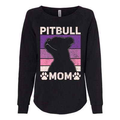 Pitbull Mom Mothers Day Funny Dog Lover Pitbull Owner Dog Womens California Wash Sweatshirt