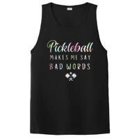 Pickleball Makes Me Say Bad Words Tie Dye Pickleball Players PosiCharge Competitor Tank