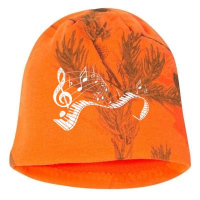 Pianist Music Notes Treble Clef Piano Player Keyboard Piano Kati - Camo Knit Beanie