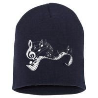 Pianist Music Notes Treble Clef Piano Player Keyboard Piano Short Acrylic Beanie