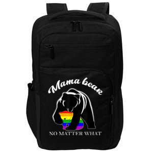 Proud Mom No Matter What LGBTQ LGBT Mom Pride Mama Bear Impact Tech Backpack