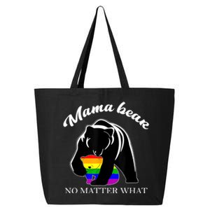 Proud Mom No Matter What LGBTQ LGBT Mom Pride Mama Bear 25L Jumbo Tote