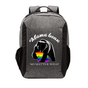 Proud Mom No Matter What LGBTQ LGBT Mom Pride Mama Bear Vector Backpack