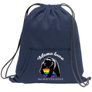 Proud Mom No Matter What LGBTQ LGBT Mom Pride Mama Bear Sweatshirt Cinch Pack Bag