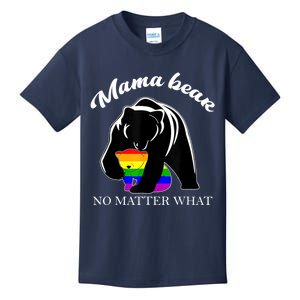 Proud Mom No Matter What LGBTQ LGBT Mom Pride Mama Bear Kids T-Shirt