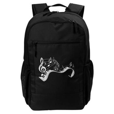 Pianist Music Notes Treble Clef Piano Player Keyboard Piano Backpack
