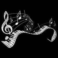 Pianist Music Notes Treble Clef Piano Player Keyboard Piano 16 in Basic Backpack