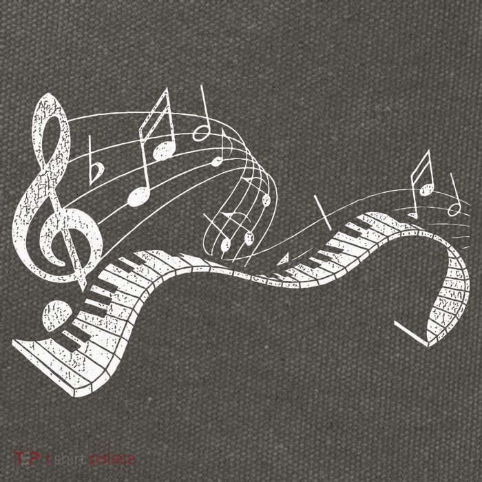 Pianist Music Notes Treble Clef Piano Player Keyboard Piano Cotton Canvas Backpack