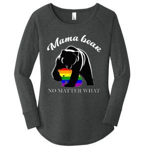 Proud Mom No Matter What LGBTQ LGBT Mom Pride Mama Bear Women's Perfect Tri Tunic Long Sleeve Shirt