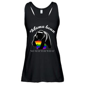 Proud Mom No Matter What LGBTQ LGBT Mom Pride Mama Bear Ladies Essential Flowy Tank