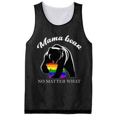 Proud Mom No Matter What LGBTQ LGBT Mom Pride Mama Bear Mesh Reversible Basketball Jersey Tank
