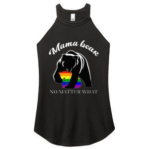 Proud Mom No Matter What LGBTQ LGBT Mom Pride Mama Bear Women's Perfect Tri Rocker Tank