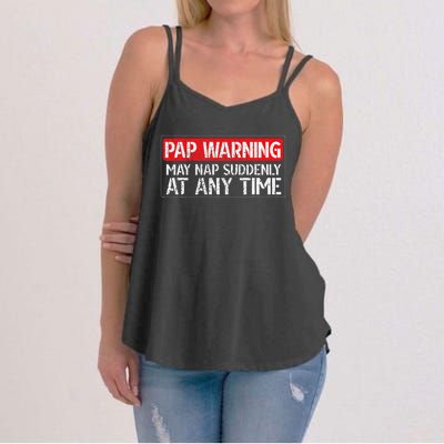 Pap May Nap Suddenly Pap Grandpa Pap Grandfather Women's Strappy Tank