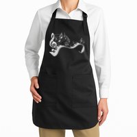 Pianist Music Notes Treble Clef Piano Player Keyboard Piano Apron