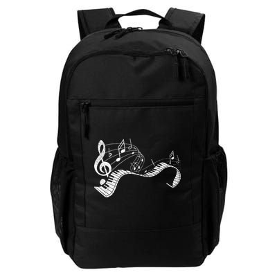 Pianist Music Notes Treble Clef Piano Player Keyboard Piano Backpack