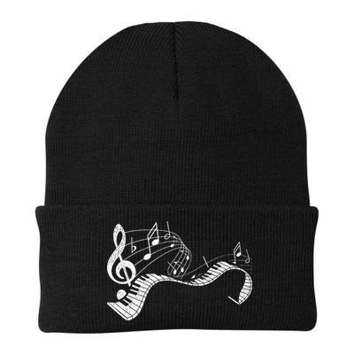 Pianist Music Notes Treble Clef Piano Player Keyboard Piano Beanie