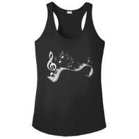 Pianist Music Notes Treble Clef Piano Player Keyboard Piano Ladies PosiCharge Competitor Racerback Tank