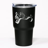 Pianist Music Notes Treble Clef Piano Player Keyboard Piano Tumbler