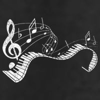 Pianist Music Notes Treble Clef Piano Player Keyboard Piano 25L Jumbo Tote