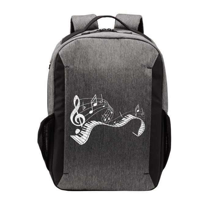 Pianist Music Notes Treble Clef Piano Player Keyboard Piano Vector Backpack