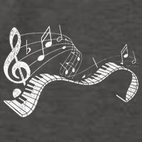 Pianist Music Notes Treble Clef Piano Player Keyboard Piano Vector Backpack