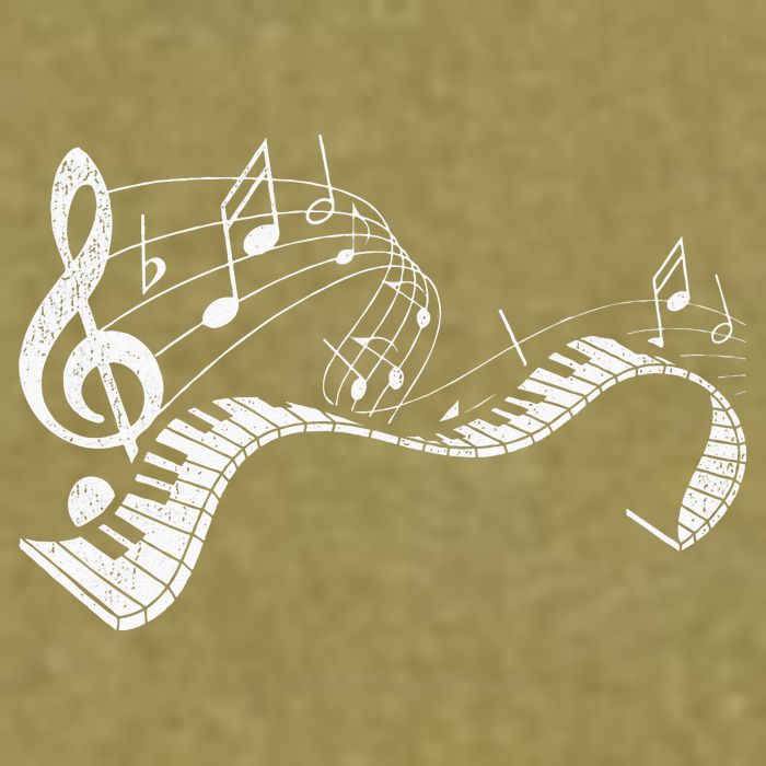 Pianist Music Notes Treble Clef Piano Player Keyboard Piano Garment-Dyed Women's Muscle Tee