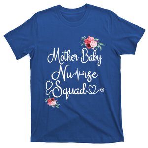 Postpartum Mother Nurse Squad Flower Postpartum Nursing Cute Gift T-Shirt