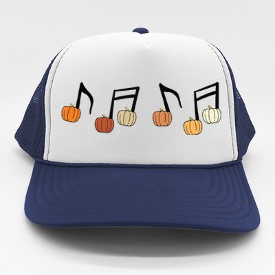 Pumpkin Music Note Fall Music Teacher Halloween Music Teacher Trucker Hat