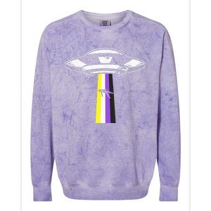 Pride Month Non Binary Flag Ufo Lgbtq Parade Colorblast Crewneck Sweatshirt