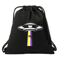 Pride Month Non Binary Flag Ufo Lgbtq Parade Drawstring Bag