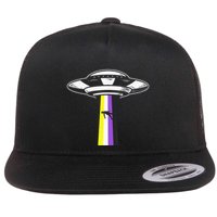 Pride Month Non Binary Flag Ufo Lgbtq Parade Flat Bill Trucker Hat
