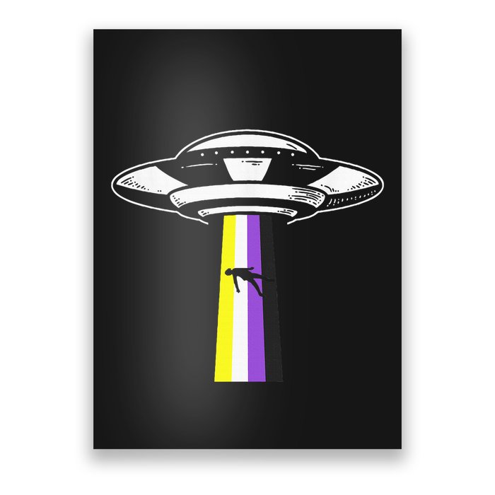 Pride Month Non Binary Flag Ufo Lgbtq Parade Poster