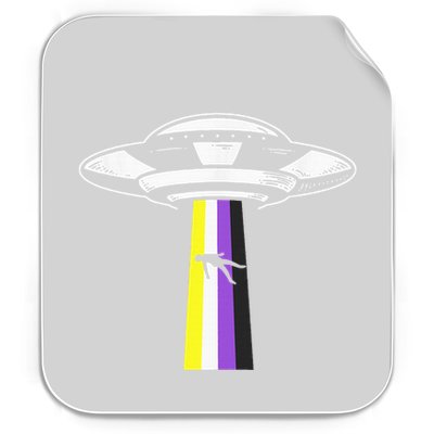 Pride Month Non Binary Flag Ufo Lgbtq Parade Permanent Decal Sticker