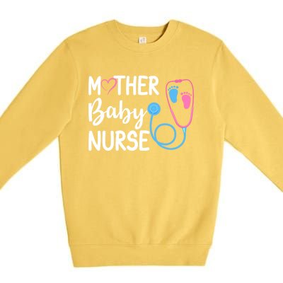 Postpartum Mother Nurse Mom Funny Nursing Students Gift Premium Crewneck Sweatshirt