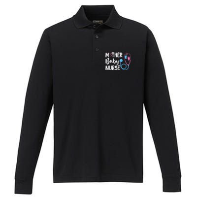 Postpartum Mother Nurse Mom Funny Nursing Students Gift Performance Long Sleeve Polo