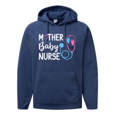 Postpartum Mother Nurse Mom Funny Nursing Students Gift Performance Fleece Hoodie