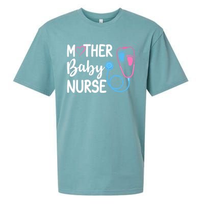 Postpartum Mother Nurse Mom Funny Nursing Students Gift Sueded Cloud Jersey T-Shirt