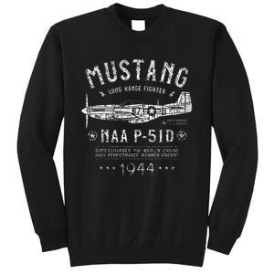 P51 Mustang North American Aviation Ww2 P51 Fighter Plane Sweatshirt