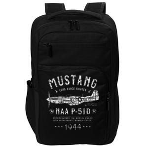 P51 Mustang North American Aviation Ww2 P51 Fighter Plane Impact Tech Backpack